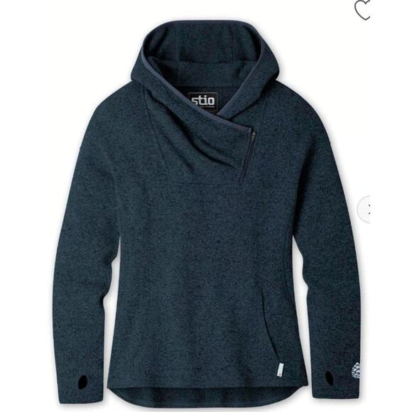 Stio women's Fleece Navy Blue Medium Sweetwater Fleece - Picture 1 of 6